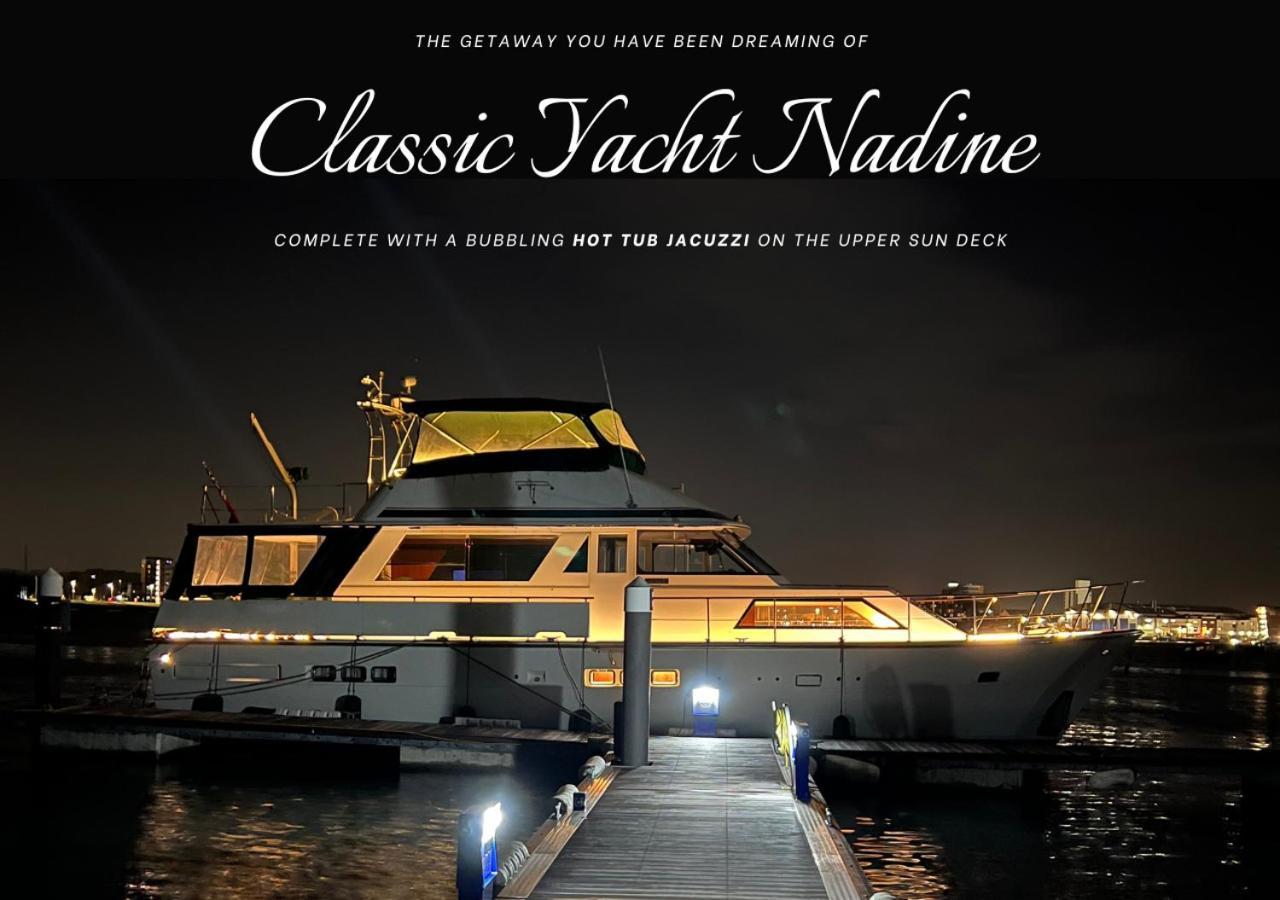 Classic Yacht Nadine In Poole Harbour, Dorset, With A Hot Tub Jacuzzi 외부 사진